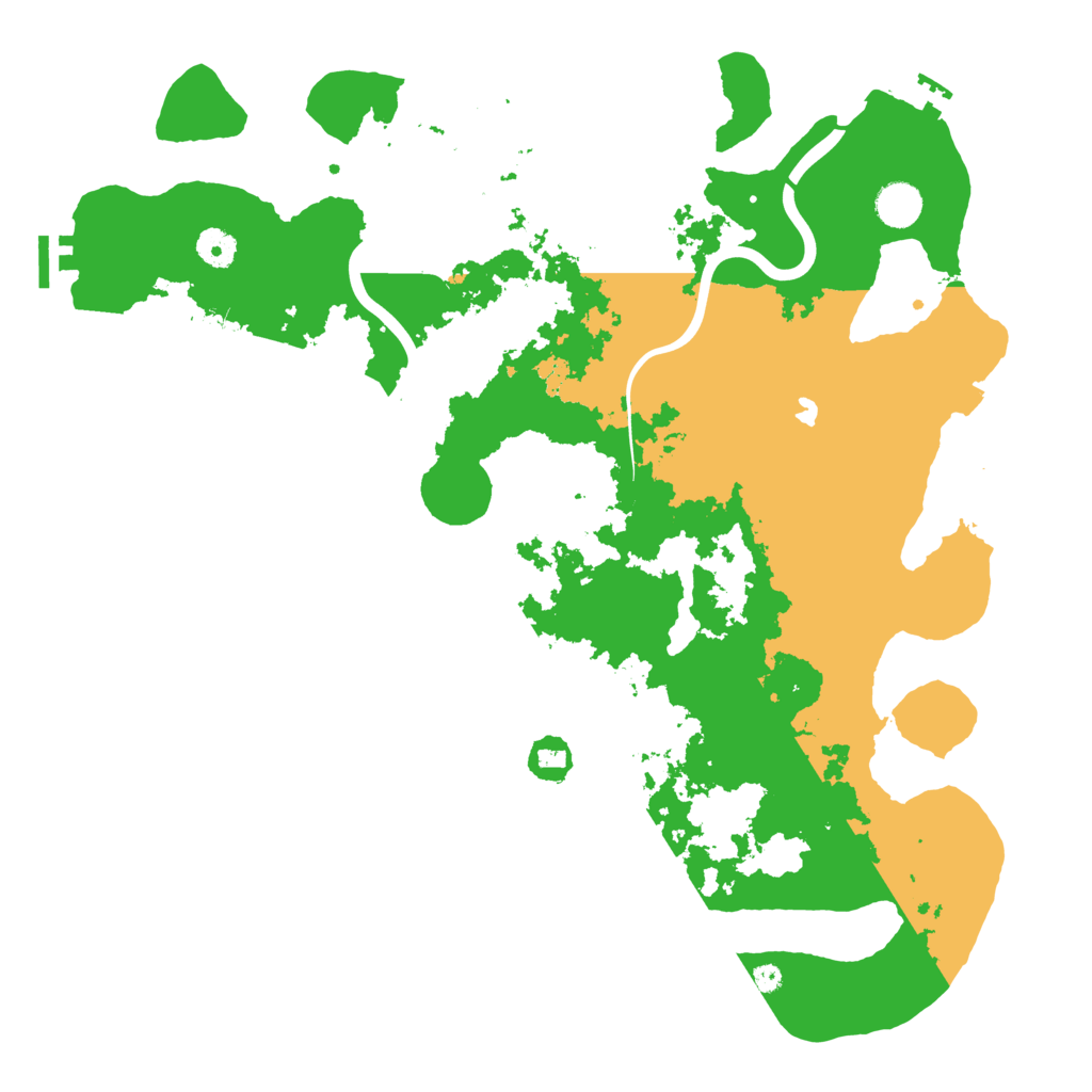 Biome Rust Map: Procedural Map, Size: 4200, Seed: 57