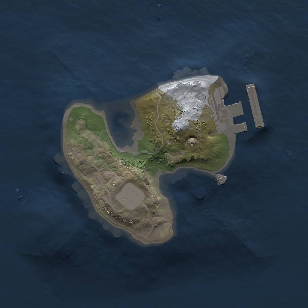 Rust Map: Procedural Map, Size: 1400, Seed: 1400, 2 Monuments