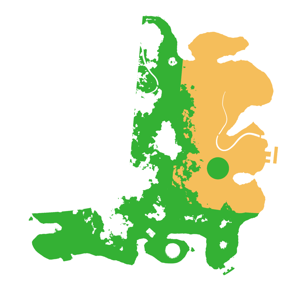 Biome Rust Map: Procedural Map, Size: 3500, Seed: 480218