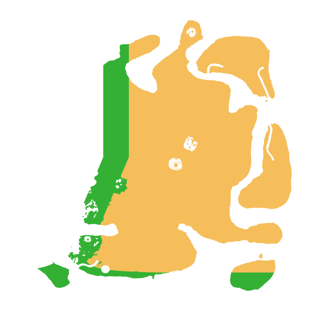 Biome Rust Map: Procedural Map, Size: 3500, Seed: 1707390