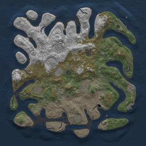 Thumbnail Rust Map: Procedural Map, Size: 4250, Seed: 281993, 13 Monuments