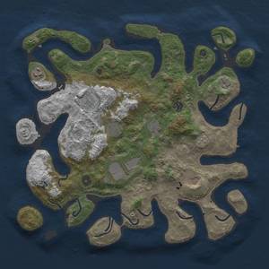 Thumbnail Rust Map: Procedural Map, Size: 4000, Seed: 155, 12 Monuments