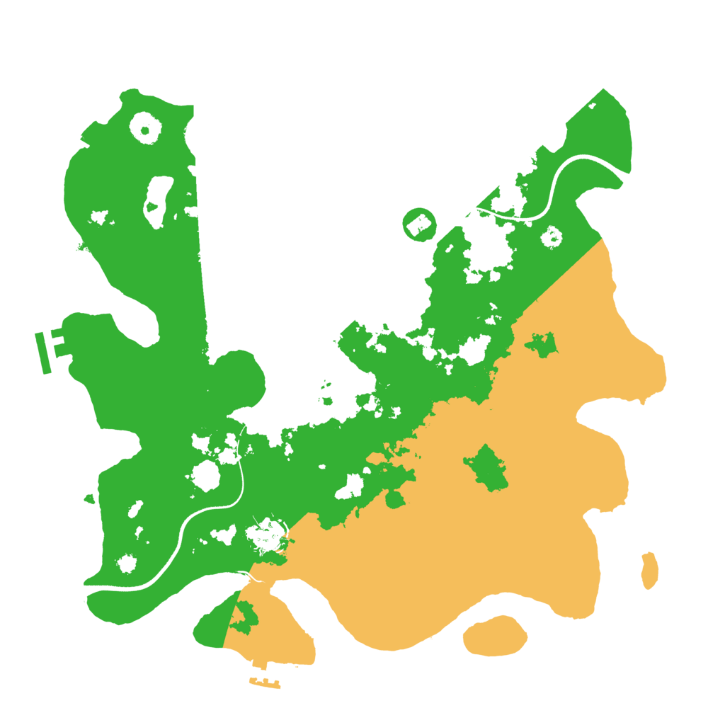Biome Rust Map: Procedural Map, Size: 3500, Seed: 283515069
