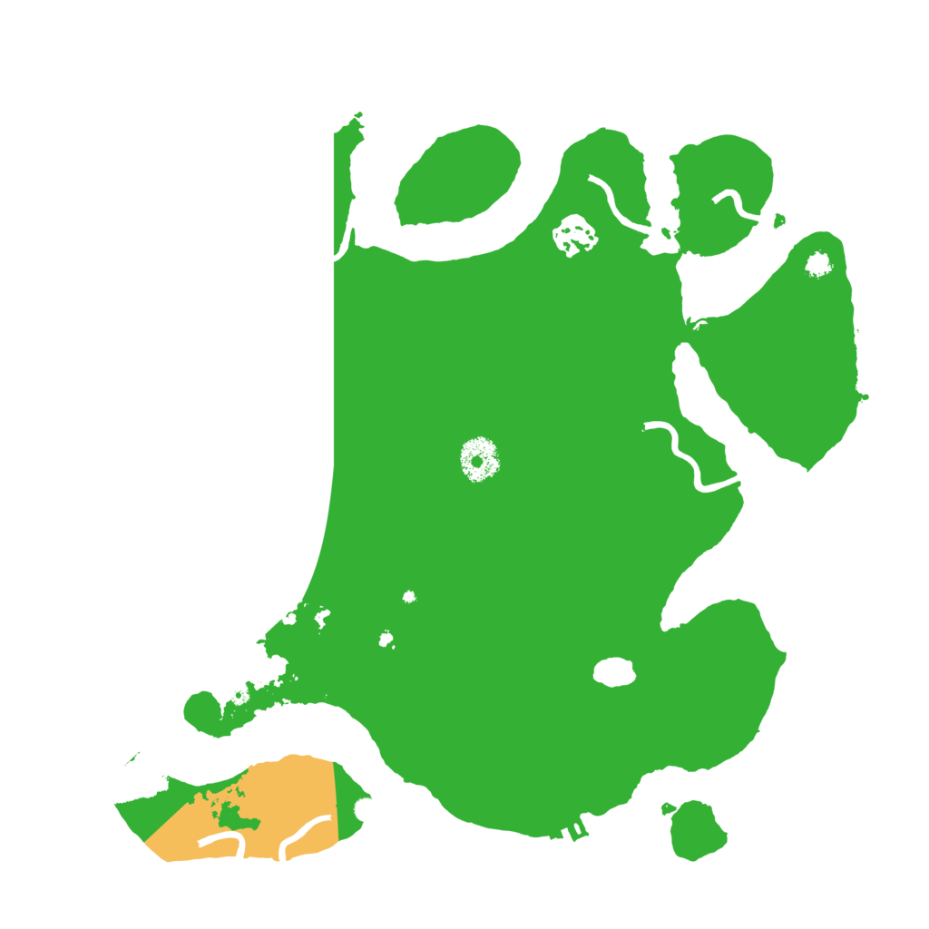 Biome Rust Map: Procedural Map, Size: 3333, Seed: 454545454