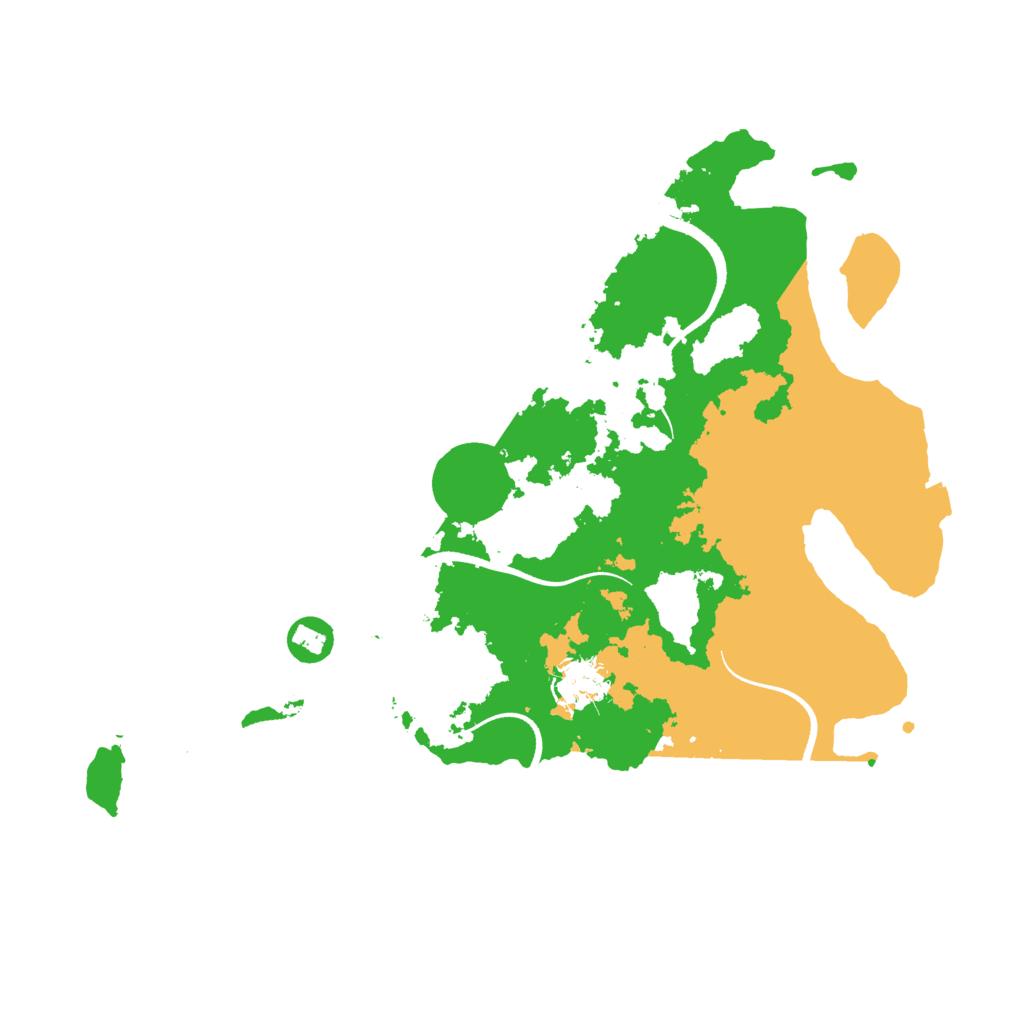 Biome Rust Map: Procedural Map, Size: 3500, Seed: 1125934