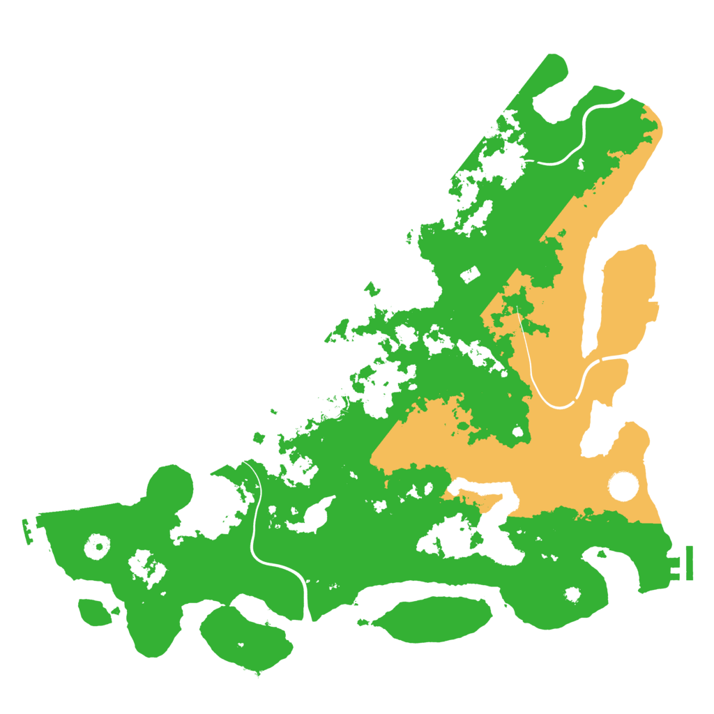 Biome Rust Map: Procedural Map, Size: 4200, Seed: 55