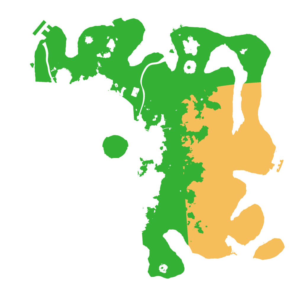 Biome Rust Map: Procedural Map, Size: 3500, Seed: 710437