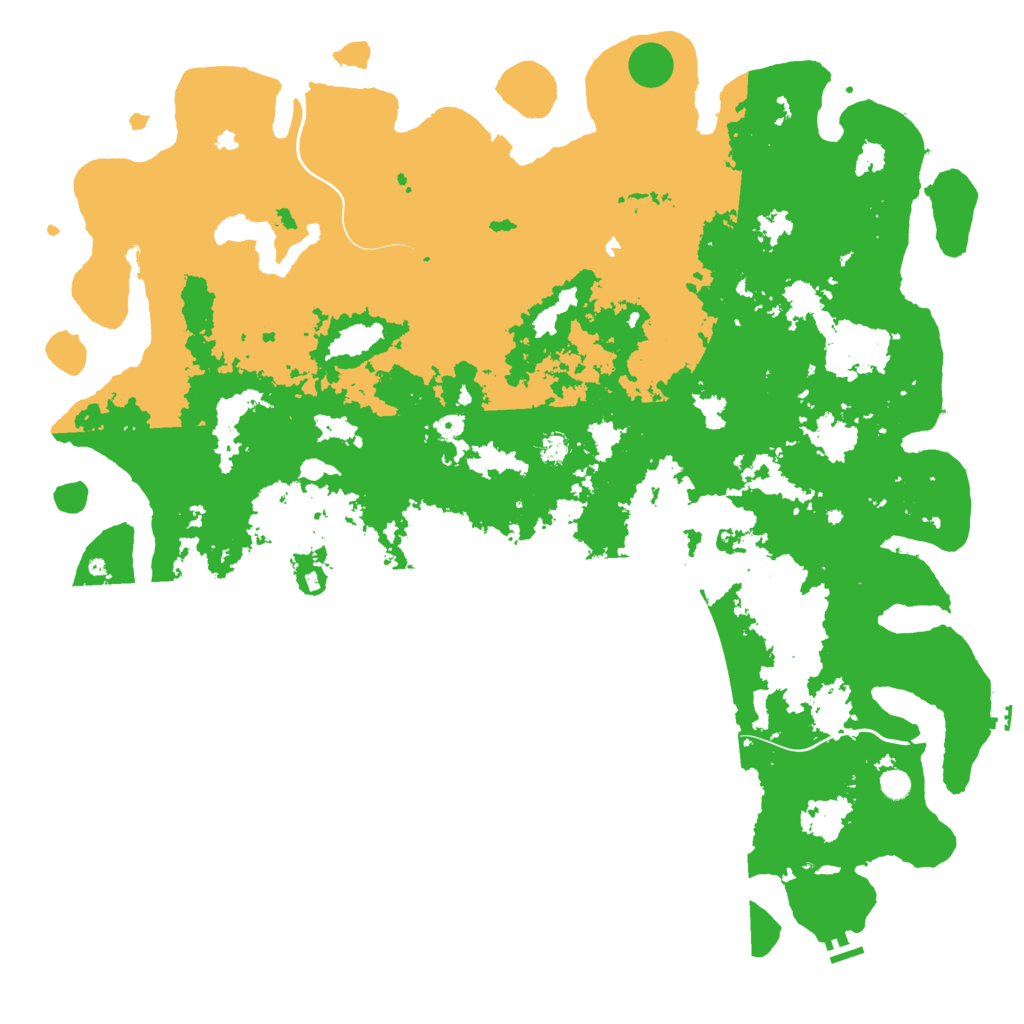 Biome Rust Map: Procedural Map, Size: 6000, Seed: 545