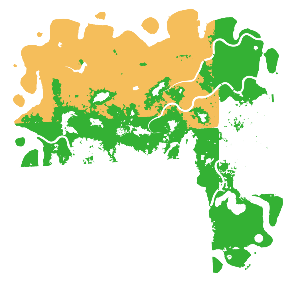 Biome Rust Map: Procedural Map, Size: 6000, Seed: 545