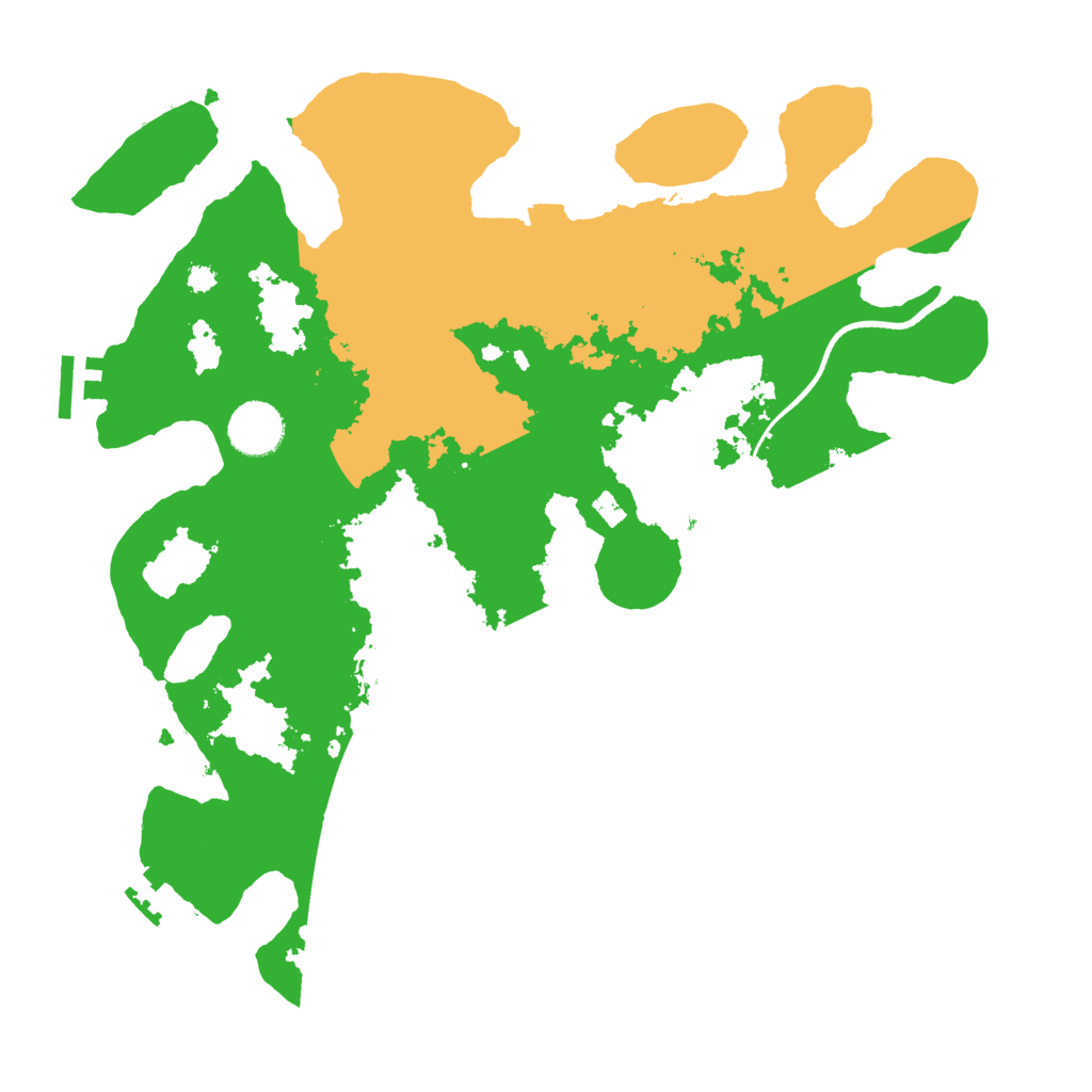 Biome Rust Map: Procedural Map, Size: 3500, Seed: 119296022