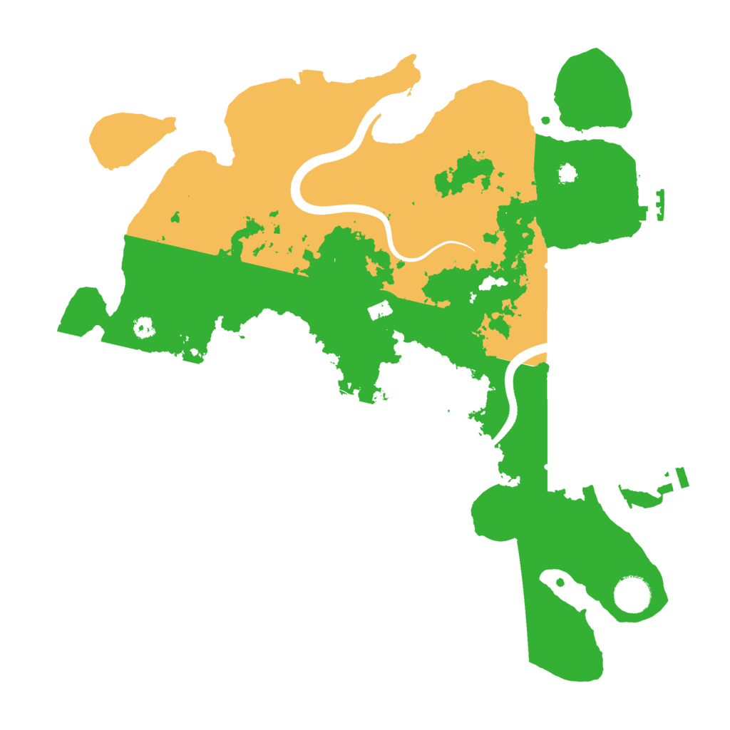 Biome Rust Map: Procedural Map, Size: 3500, Seed: 985434599