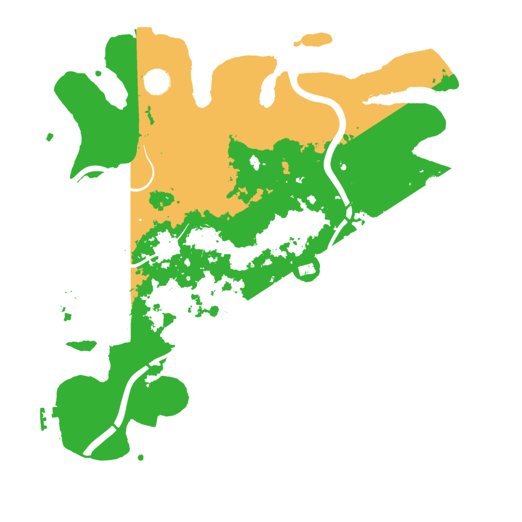 Biome Rust Map: Procedural Map, Size: 3500, Seed: 139827