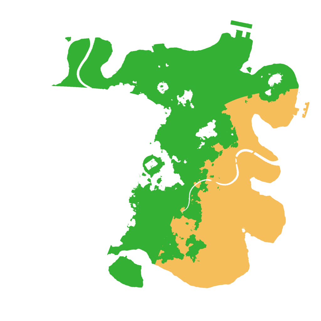 Biome Rust Map: Procedural Map, Size: 3000, Seed: 839456019
