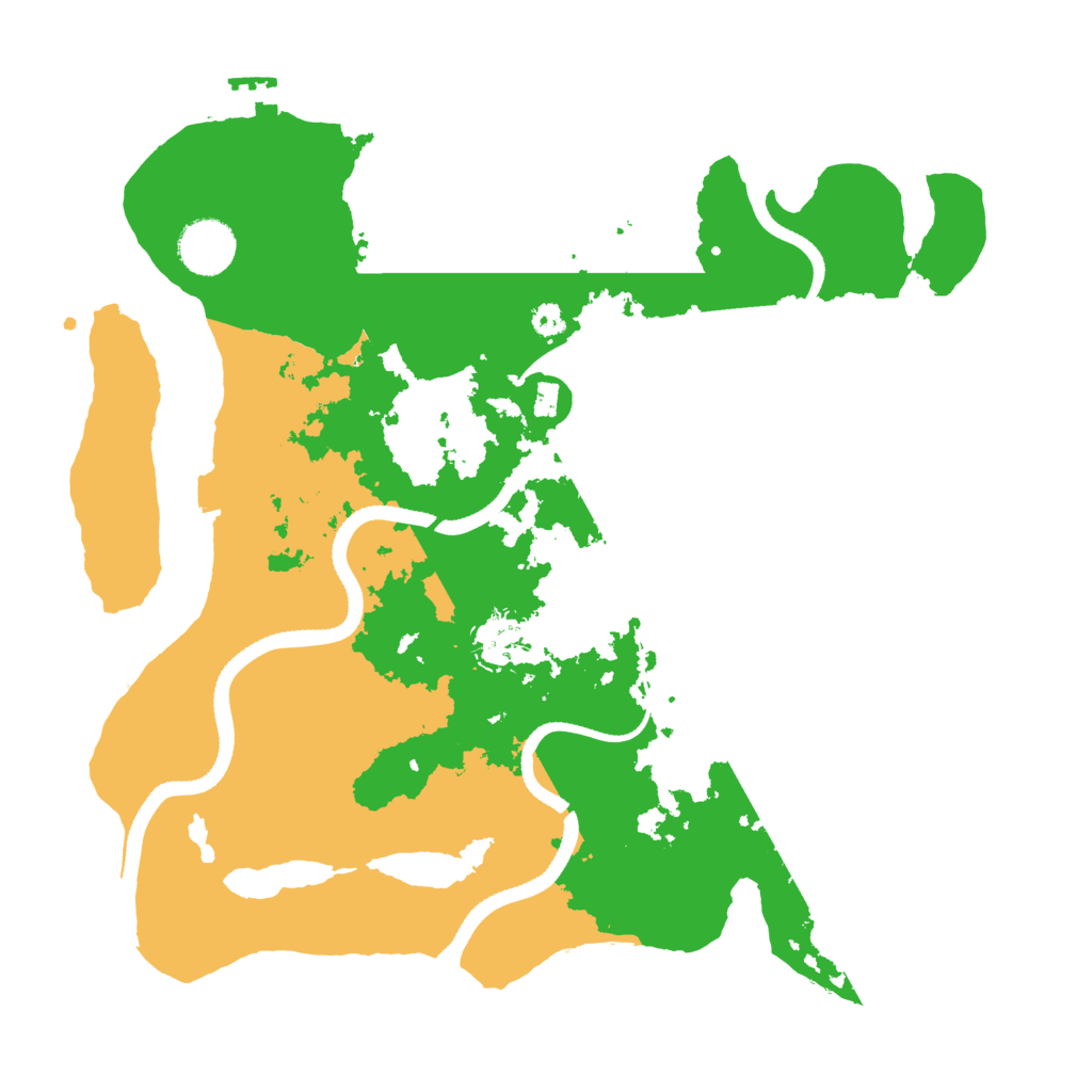 Biome Rust Map: Procedural Map, Size: 3400, Seed: 655174