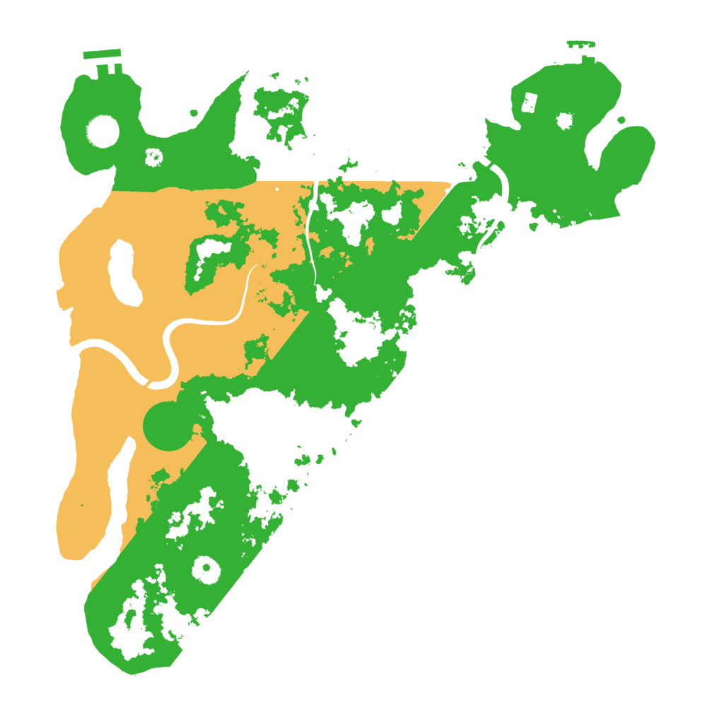 Biome Rust Map: Procedural Map, Size: 3900, Seed: 17461