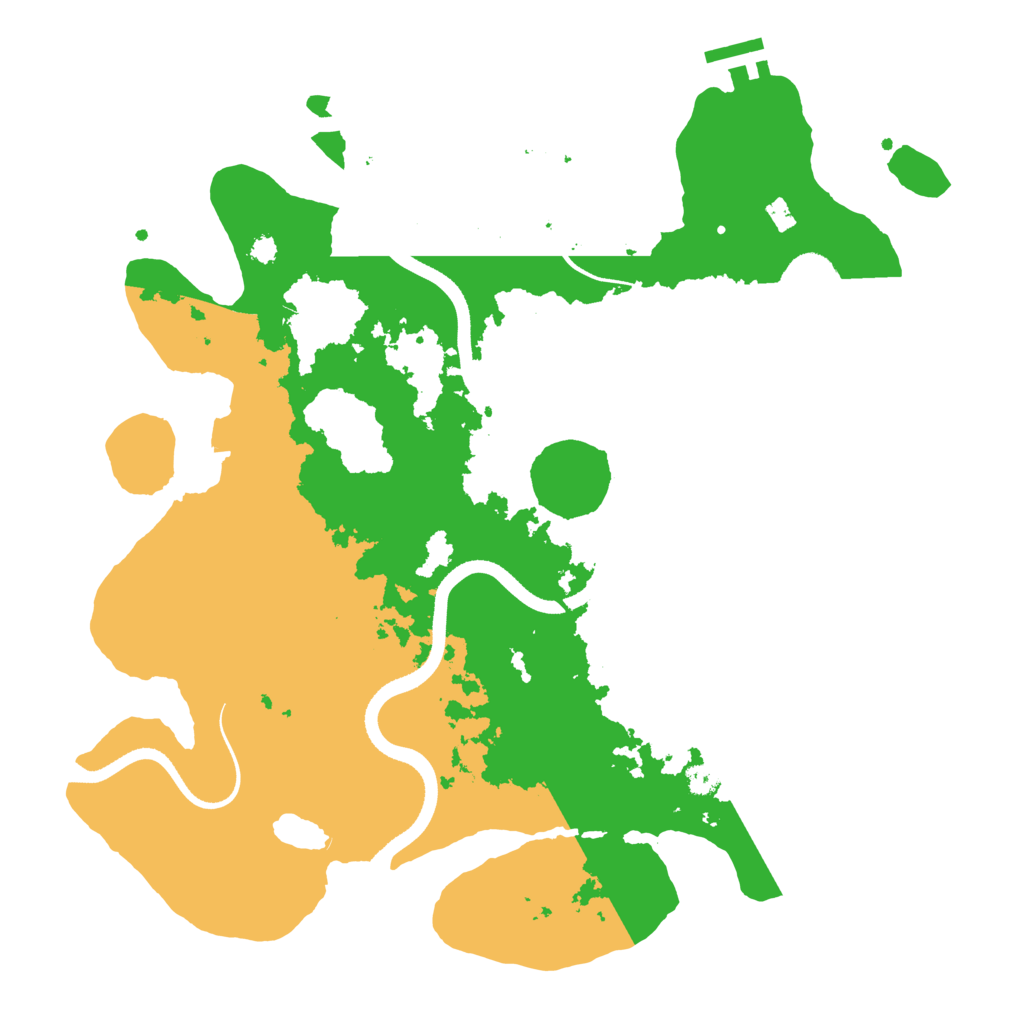 Biome Rust Map: Procedural Map, Size: 3500, Seed: 928