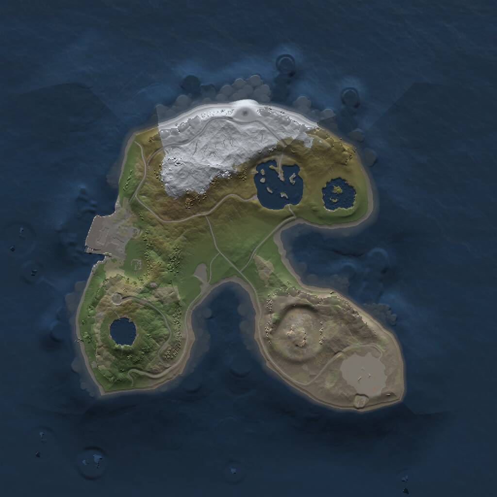 Rust Map: Procedural Map, Size: 1500, Seed: 457, 2 Monuments