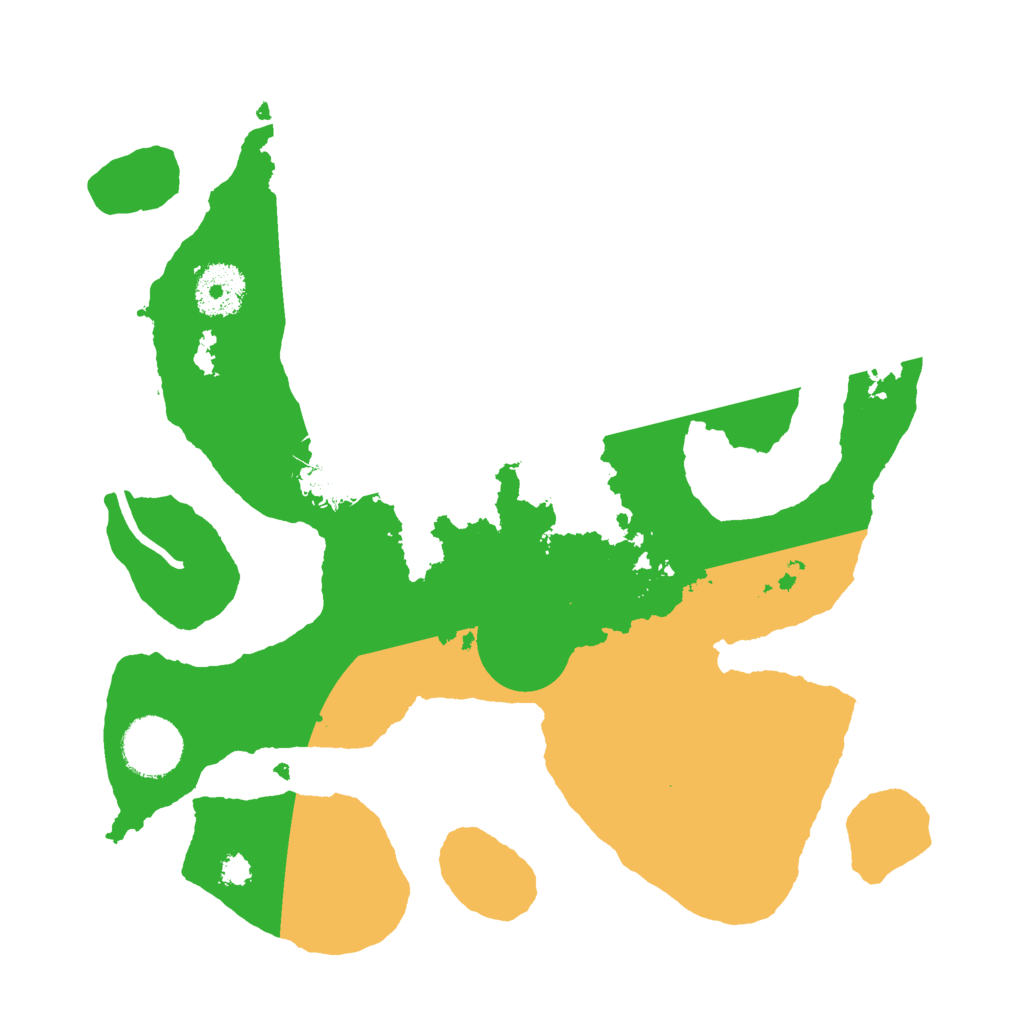 Biome Rust Map: Procedural Map, Size: 3000, Seed: 874764245