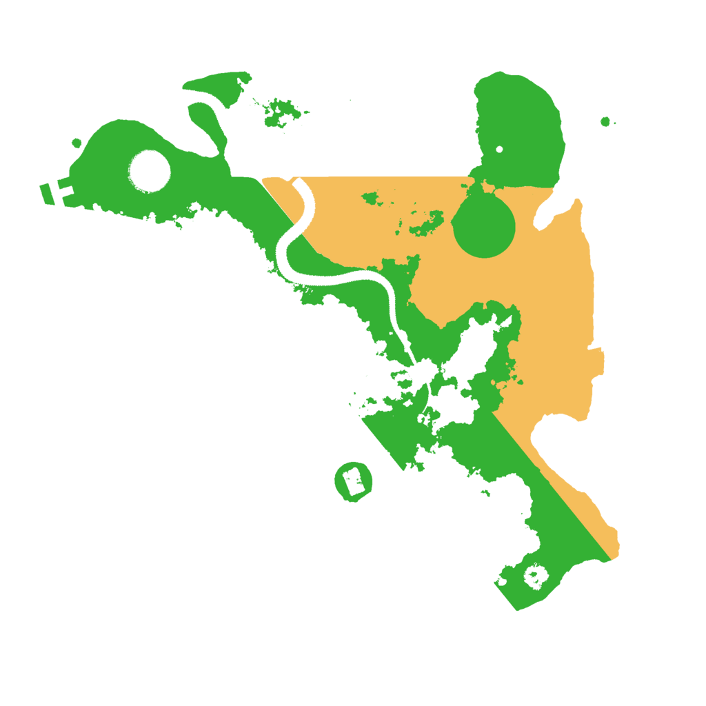 Biome Rust Map: Procedural Map, Size: 3000, Seed: 16029273