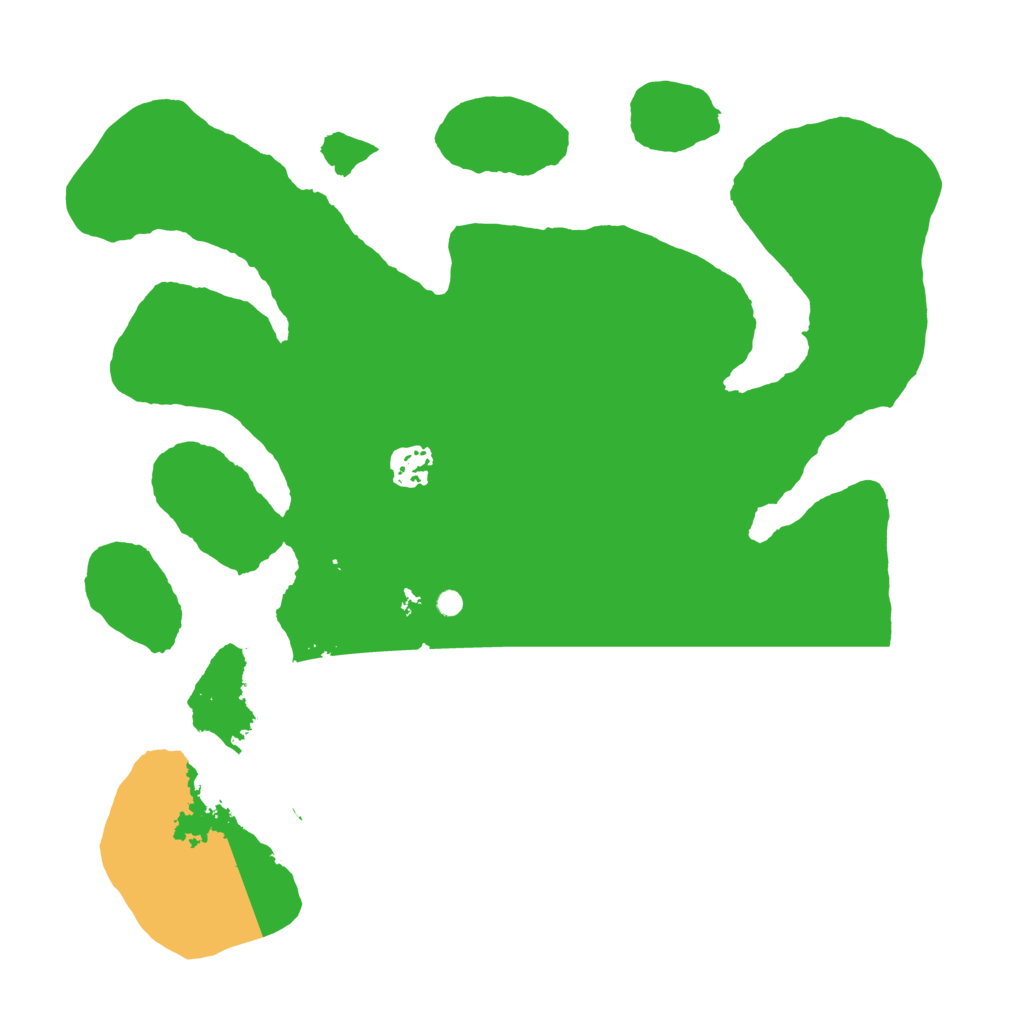 Biome Rust Map: Barren, Size: 3500, Seed: 2155231