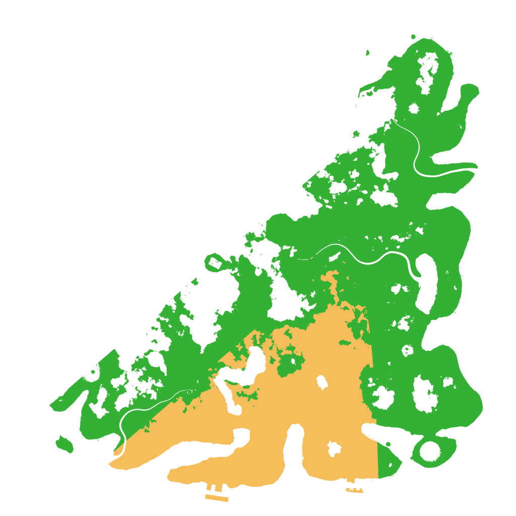 Biome Rust Map: Procedural Map, Size: 4500, Seed: 81607