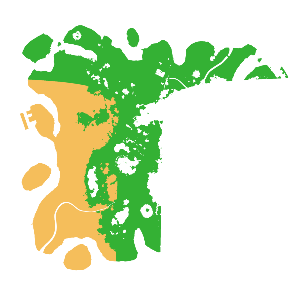 Biome Rust Map: Procedural Map, Size: 3500, Seed: 47187633