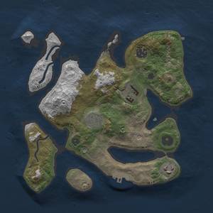 Thumbnail Rust Map: Procedural Map, Size: 2800, Seed: 3049, 8 Monuments