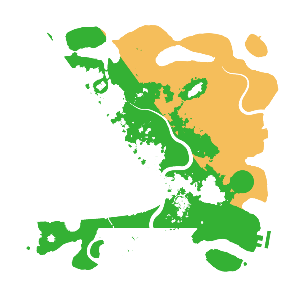 Biome Rust Map: Procedural Map, Size: 3500, Seed: 345678