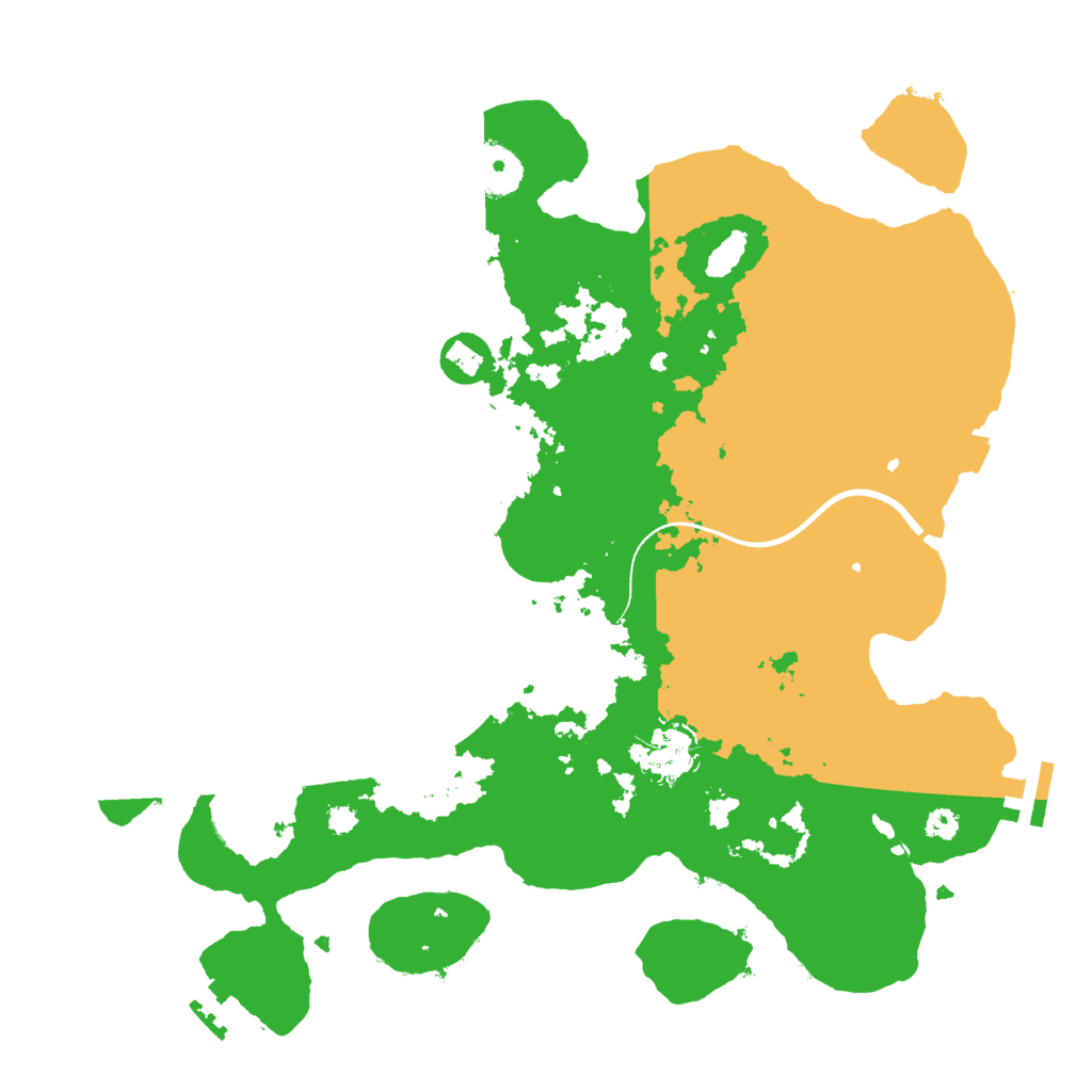 Biome Rust Map: Procedural Map, Size: 3400, Seed: 23232