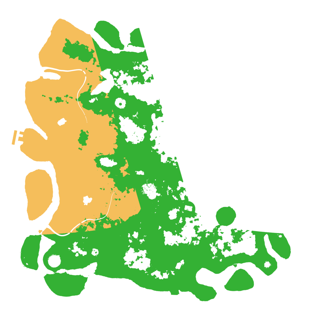 Biome Rust Map: Procedural Map, Size: 4500, Seed: 71607