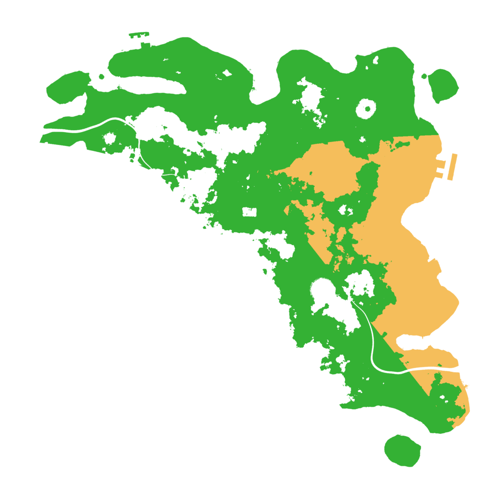Biome Rust Map: Procedural Map, Size: 3800, Seed: 16072021
