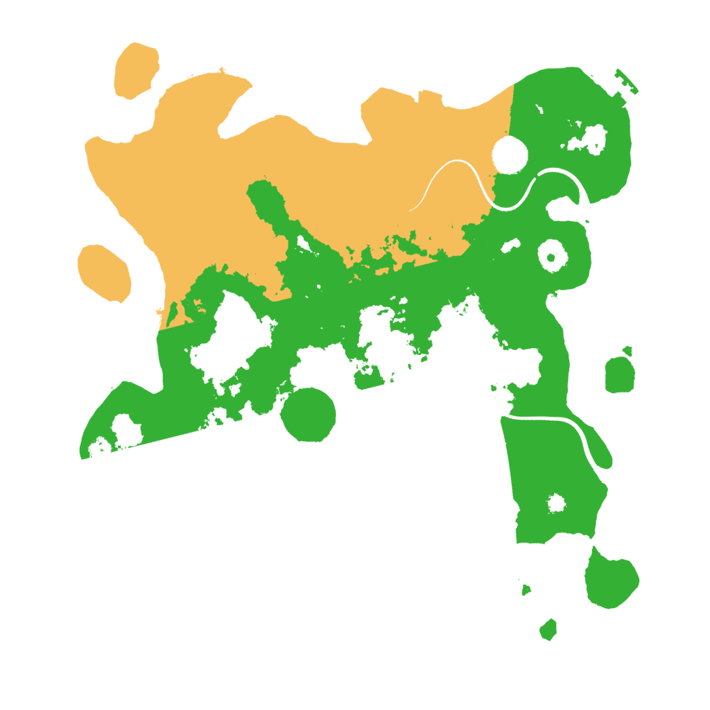 Biome Rust Map: Procedural Map, Size: 3500, Seed: 122800