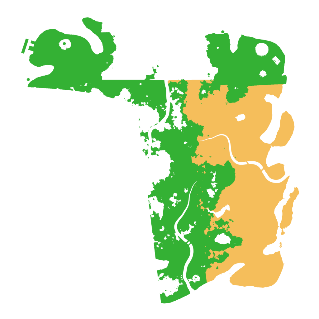 Biome Rust Map: Procedural Map, Size: 4300, Seed: 636351624