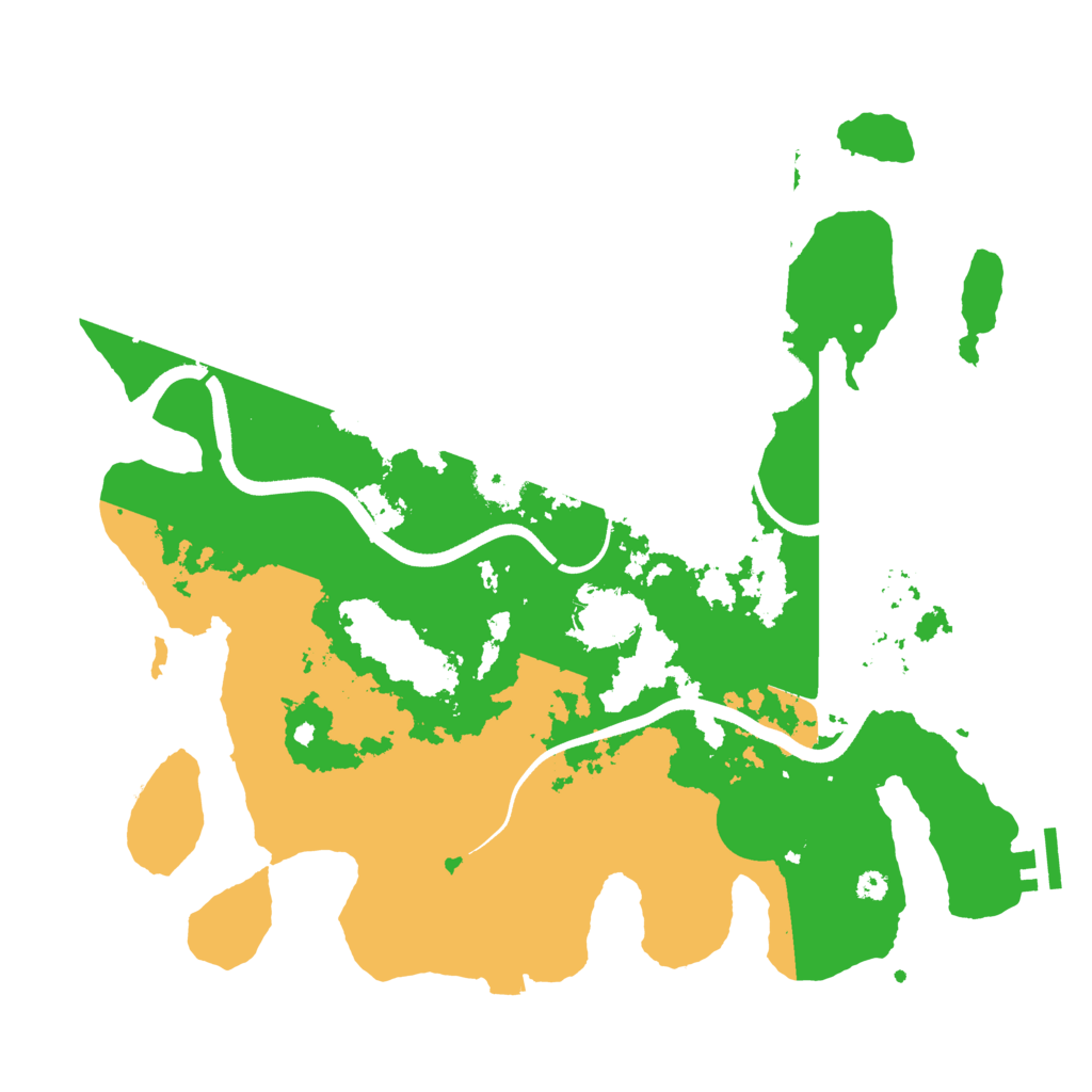 Biome Rust Map: Procedural Map, Size: 3600, Seed: 410