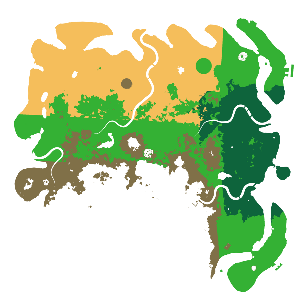 Biome Rust Map: Procedural Map, Size: 5000, Seed: 151316146