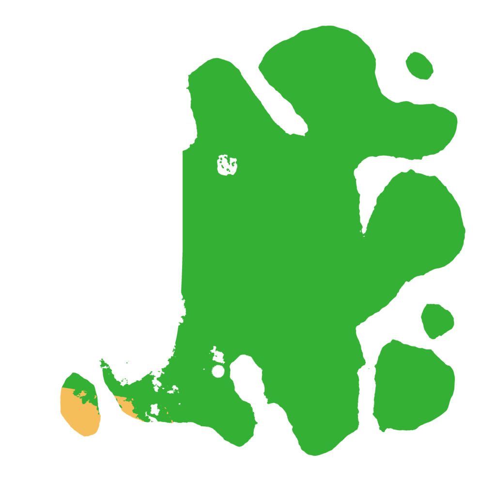 Biome Rust Map: Barren, Size: 3500, Seed: 1221362942