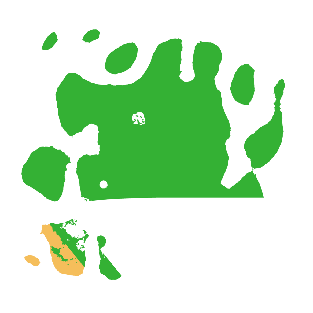 Biome Rust Map: Barren, Size: 3500, Seed: 412673