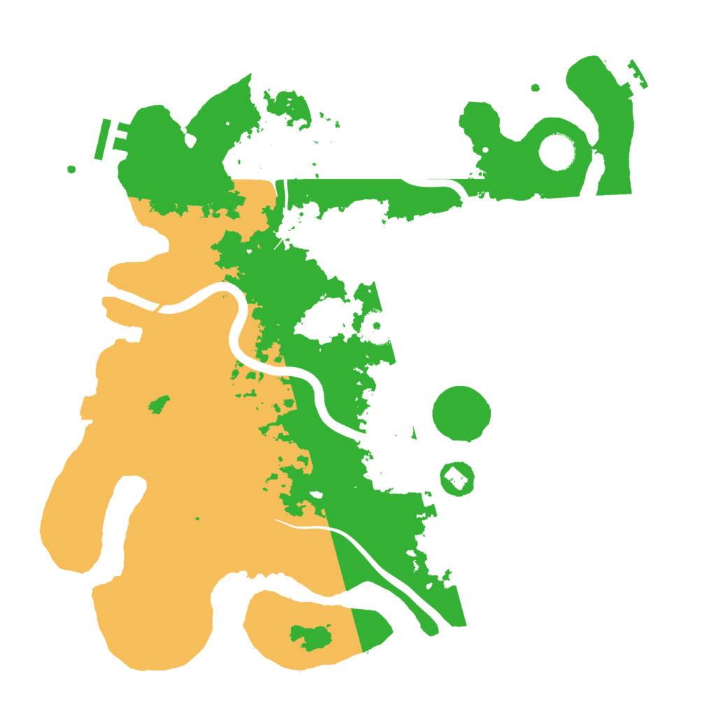 Biome Rust Map: Procedural Map, Size: 3500, Seed: 78999176