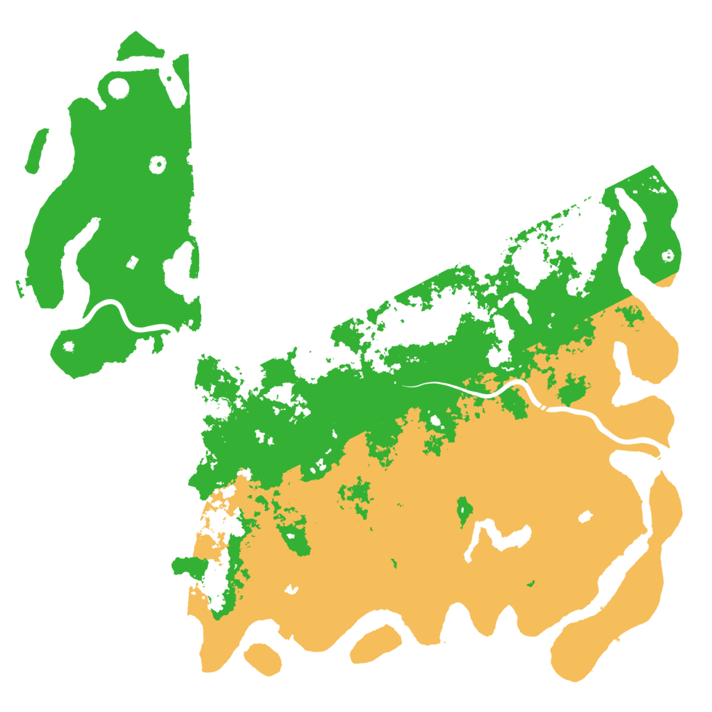Biome Rust Map: Procedural Map, Size: 6000, Seed: 523697