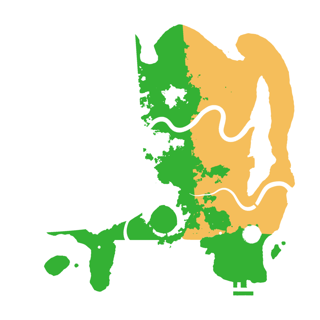 Biome Rust Map: Procedural Map, Size: 3200, Seed: 3200