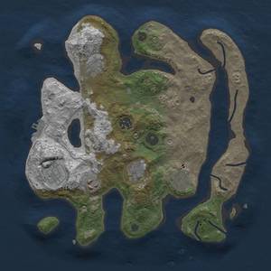 Thumbnail Rust Map: Procedural Map, Size: 3200, Seed: 3200, 11 Monuments