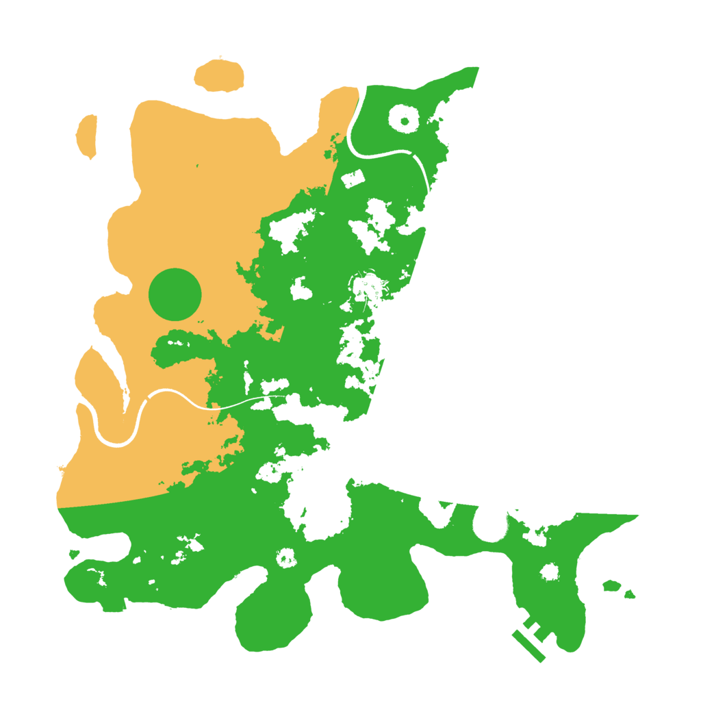Biome Rust Map: Procedural Map, Size: 3500, Seed: 1238473