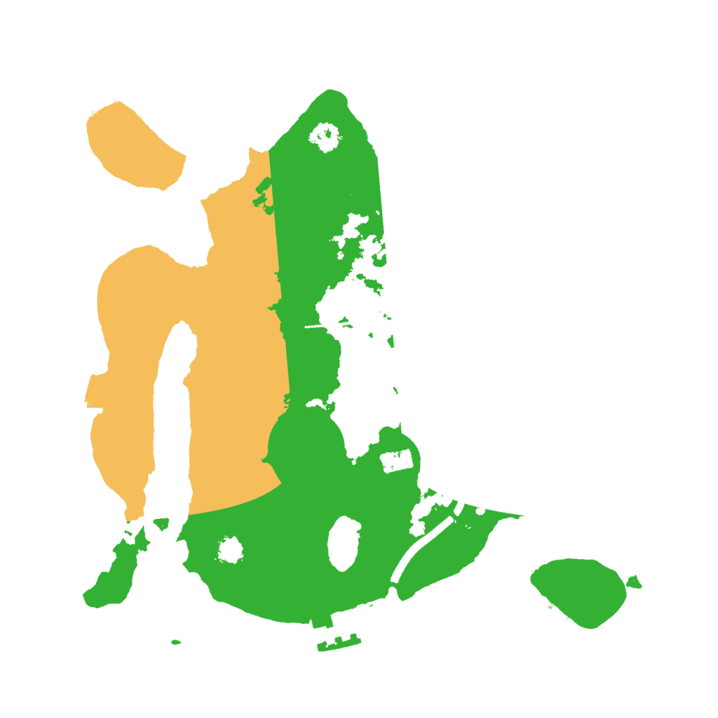 Biome Rust Map: Procedural Map, Size: 2500, Seed: 16721