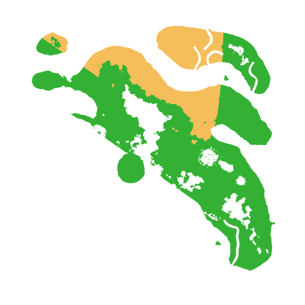 Biome Rust Map: Procedural Map, Size: 3000, Seed: 651381416