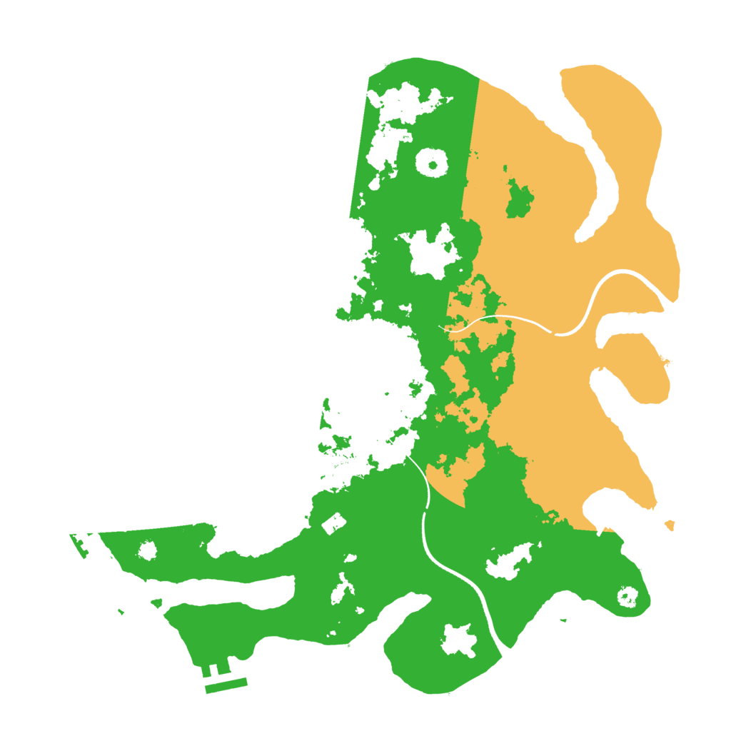 Biome Rust Map: Procedural Map, Size: 3500, Seed: 756971