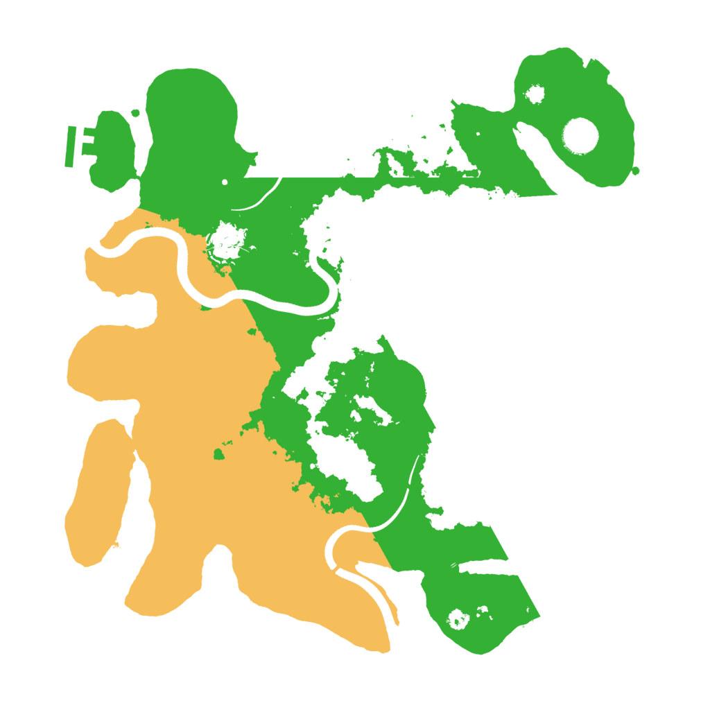 Biome Rust Map: Procedural Map, Size: 3500, Seed: 109238742