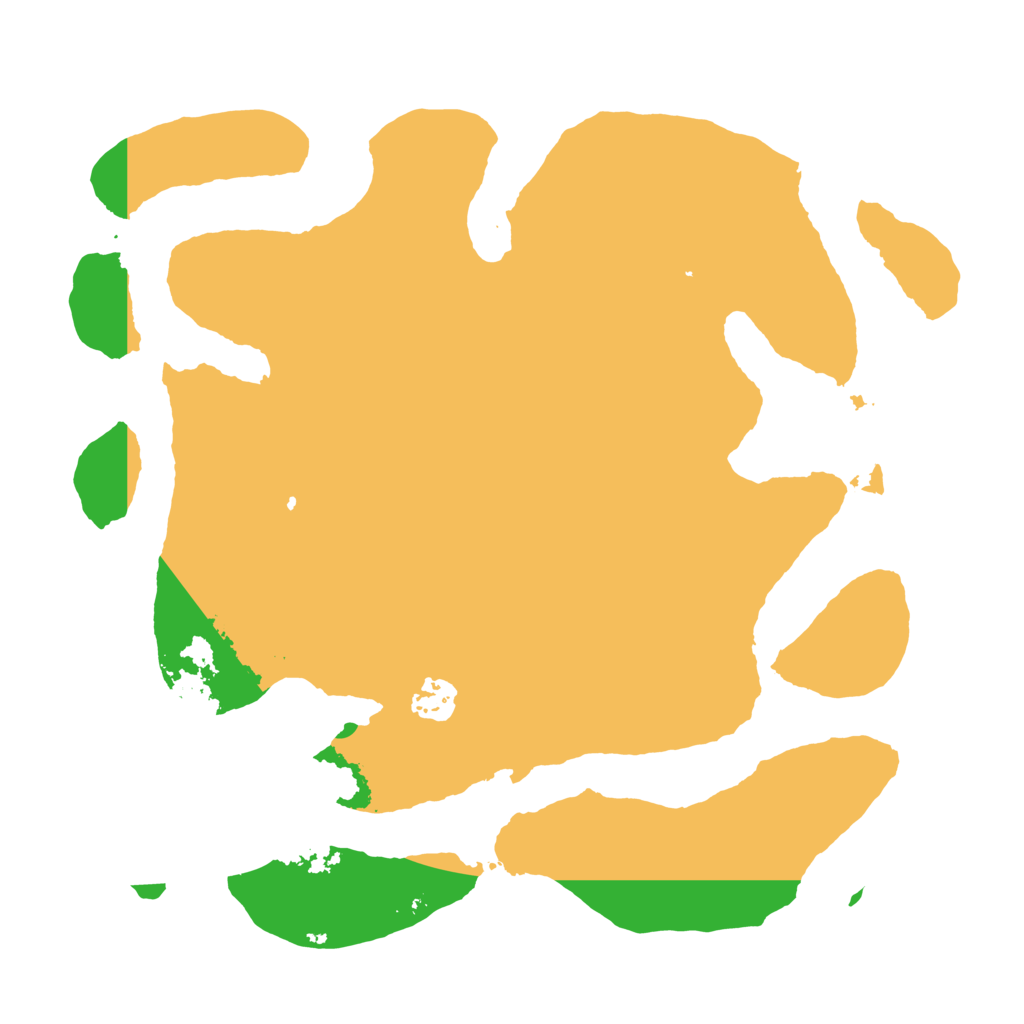 Biome Rust Map: Barren, Size: 3500, Seed: 1002974724