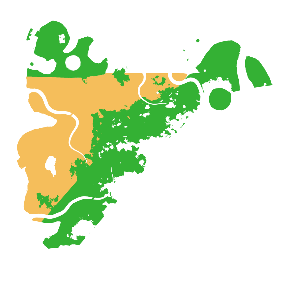 Biome Rust Map: Procedural Map, Size: 3500, Seed: 256610224