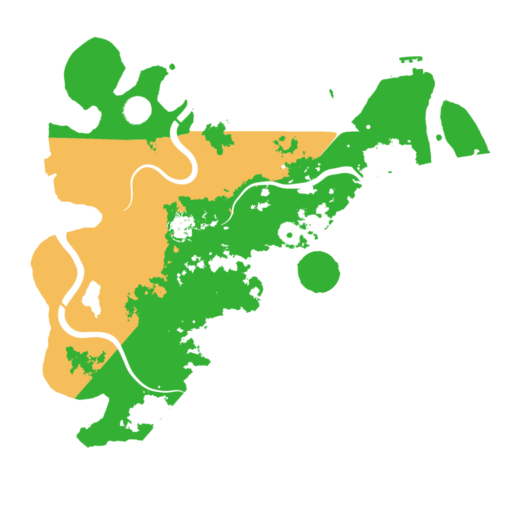 Biome Rust Map: Procedural Map, Size: 3500, Seed: 256610224