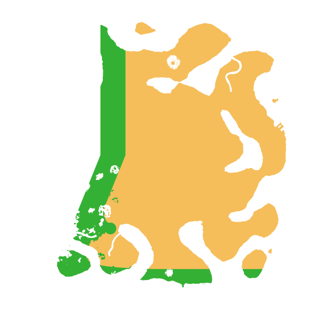 Biome Rust Map: Procedural Map, Size: 3500, Seed: 5074557